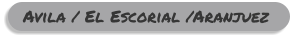Avila / El Escorial /Aranjuez